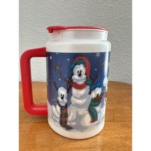 Walt Disney World Seasons Greetings 2000 Characters Snowmen Mug
